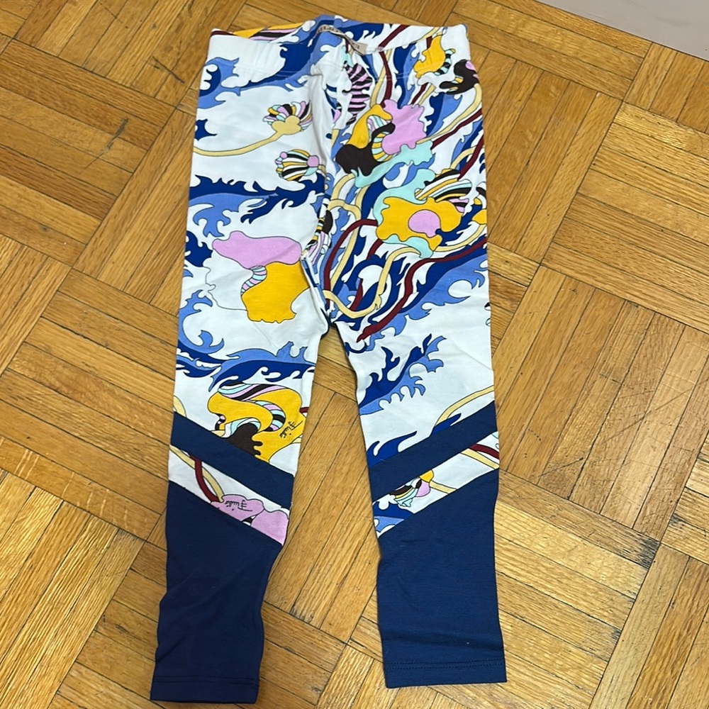 Emilio Pucci Vibrant Blue and Yellow Leggings